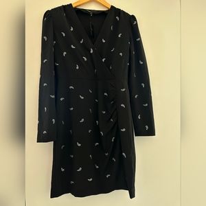 Maje Elegant Dress With silver crystals